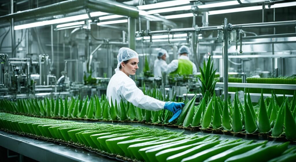 Uso da babosa na indústria