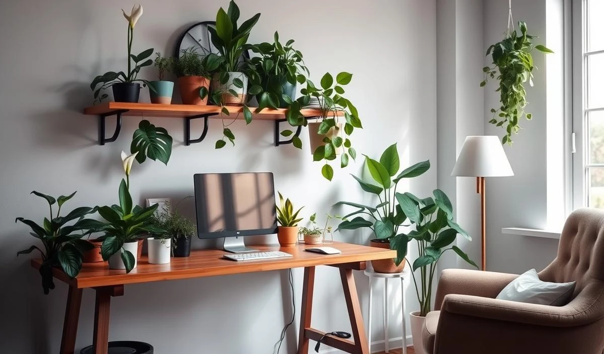 Plantas que Ajudam a Reduzir o Estresse no Home Office