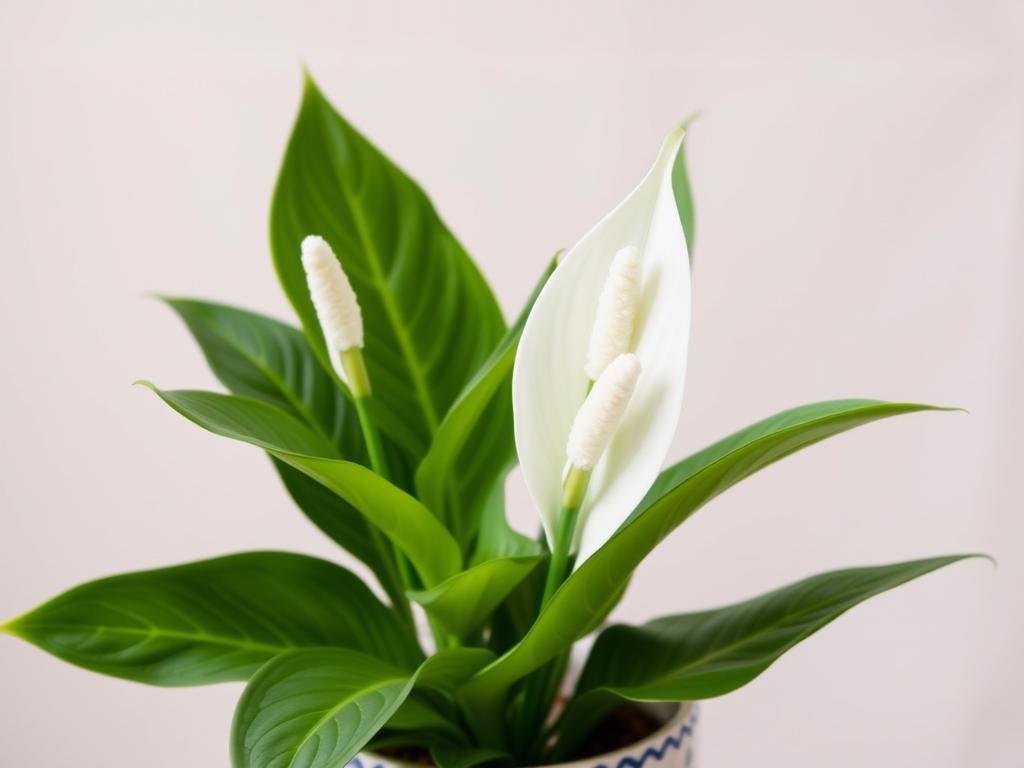 Imagem de uma Peace Lily em um vaso