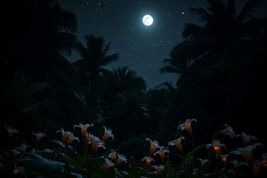 Jardim Noturno: Beleza das Plantas