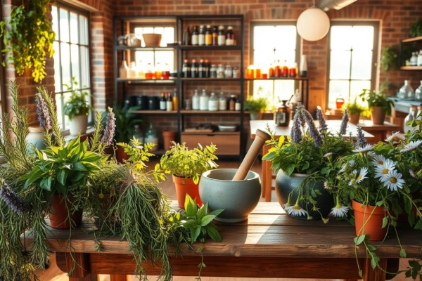 Horta medicinal em casa