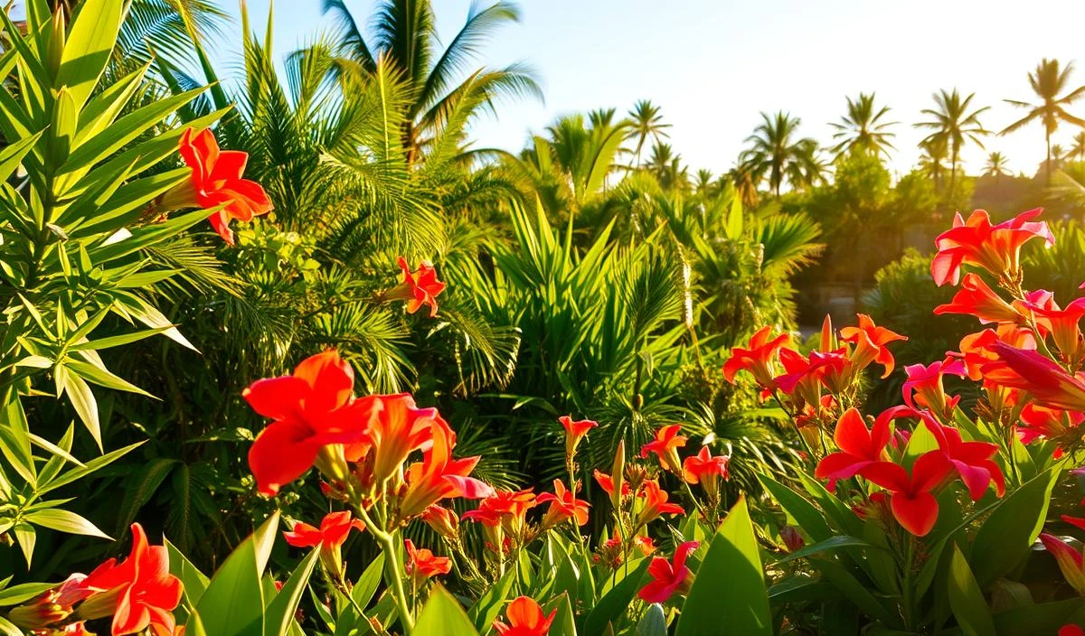 flores para jardim tropical clima quente