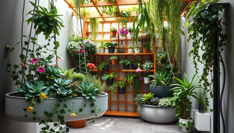 jardim suspenso espaço pequeno