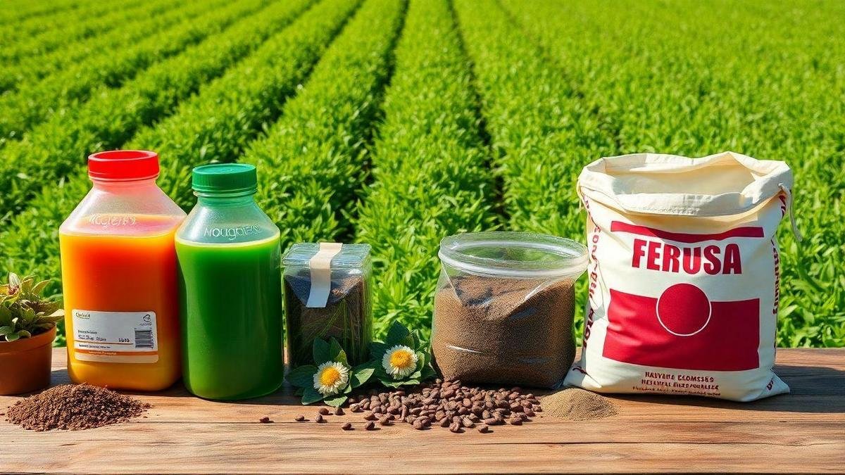 Comparação entre Fertilizantes Químicos e Naturais