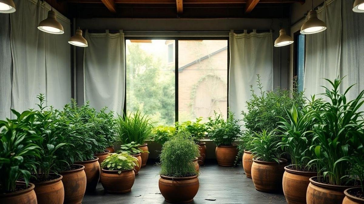 Iluminação Adequada para o Cultivo de Ervas