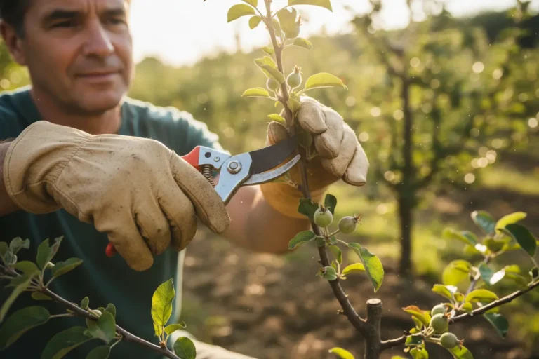 Poda de frutíferas para um pomar saudável