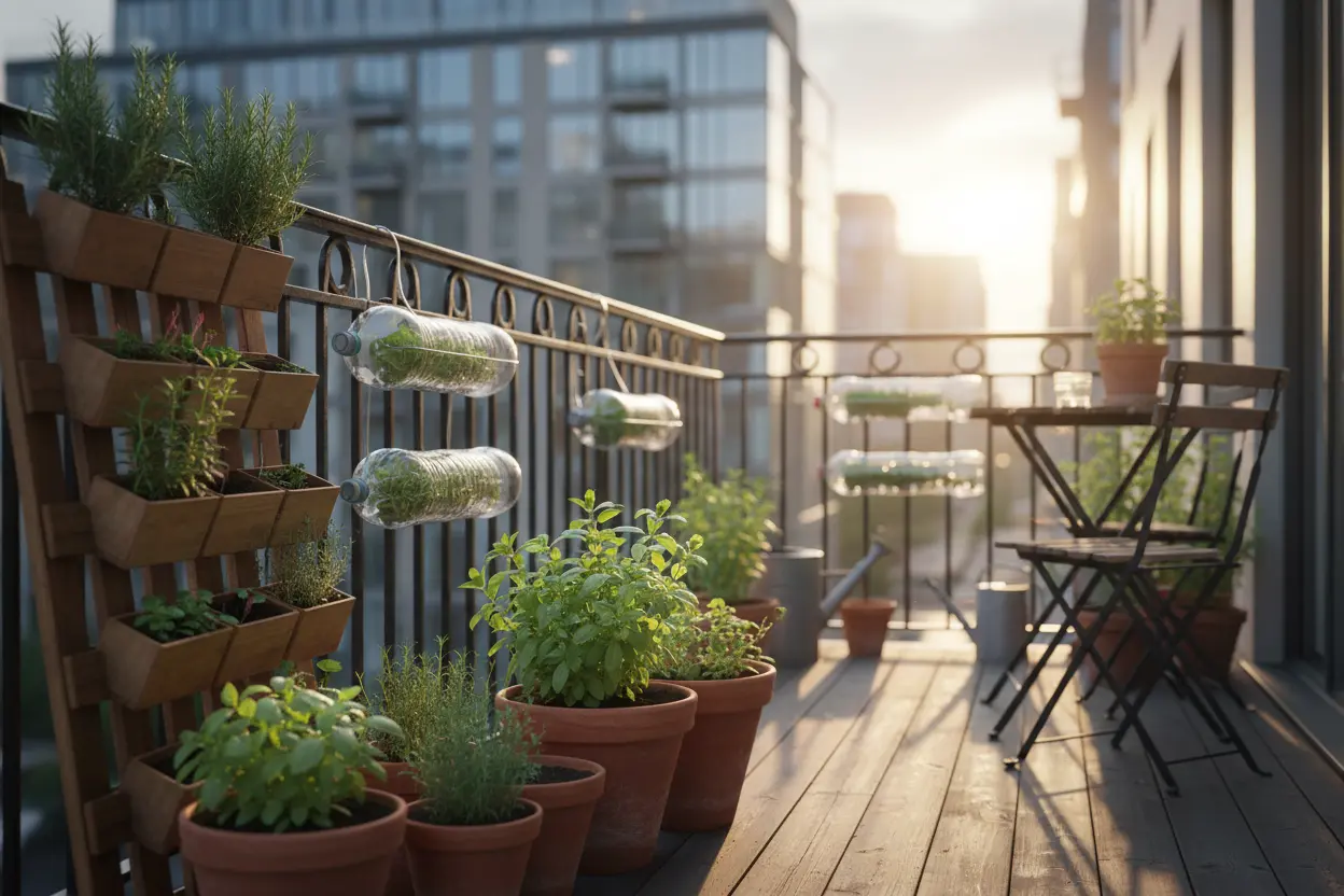 Vasos e jardineiras criativas para horta em casa