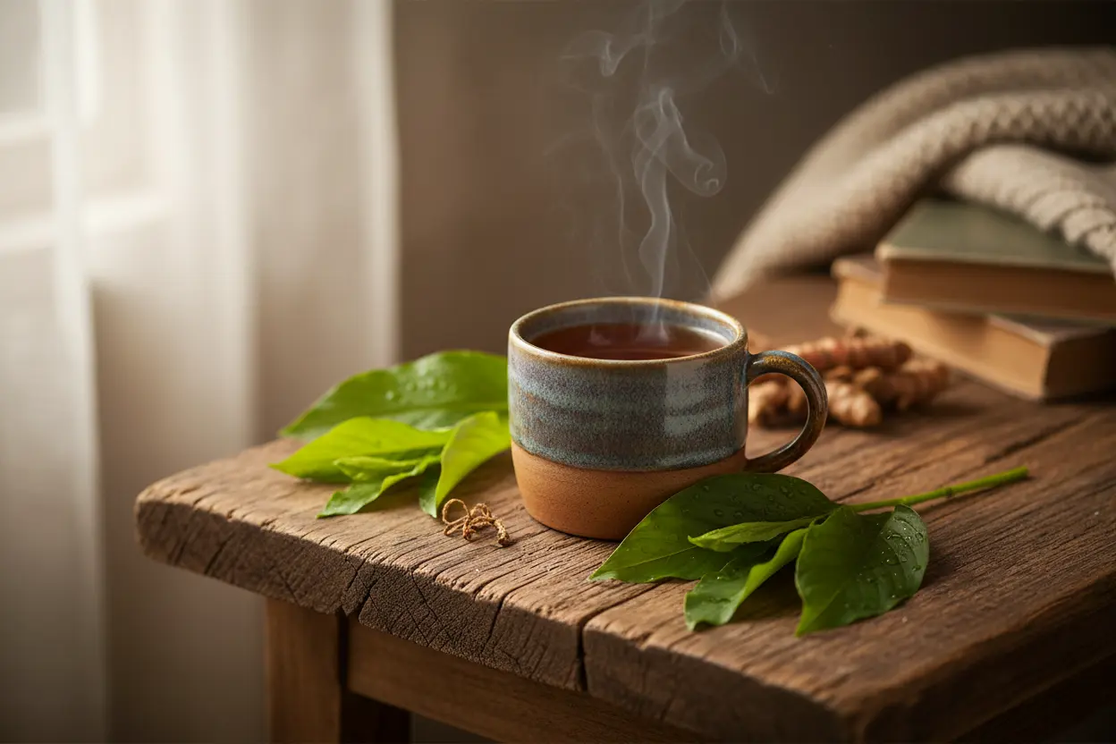 chá de erva comum combate a inflamação