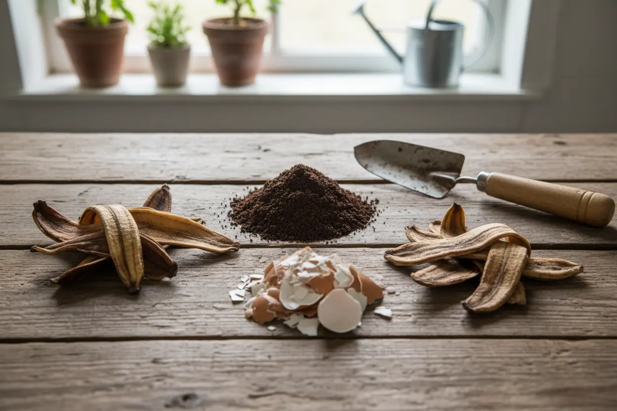 Ingredientes para adubo caseiro