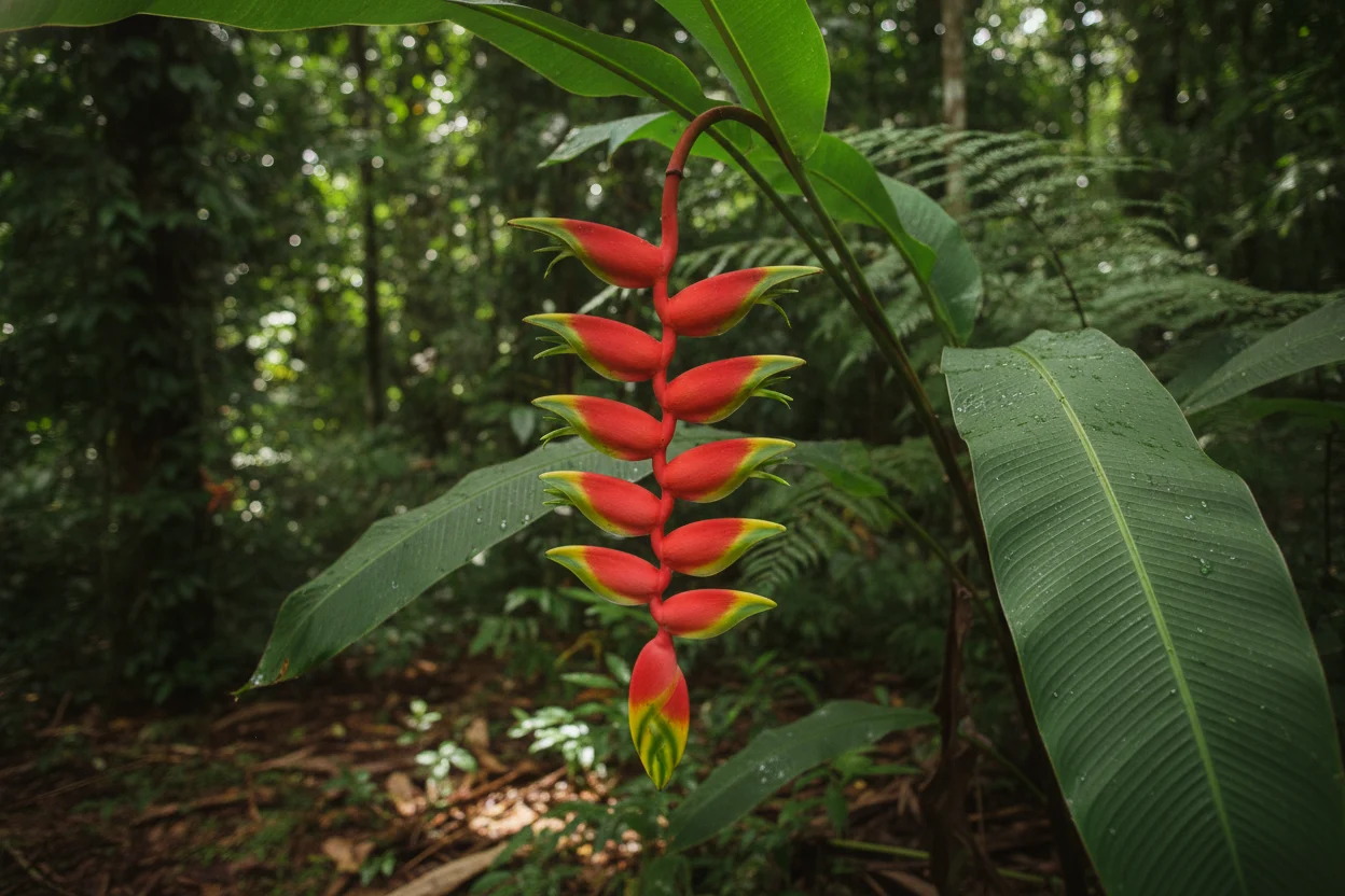 Como identificar a Heliconia bihai na natureza | Plantas para Curar Como identificar a Heliconia bihai na natureza