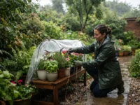 Como proteger suas plantas do excesso de chuva e vento