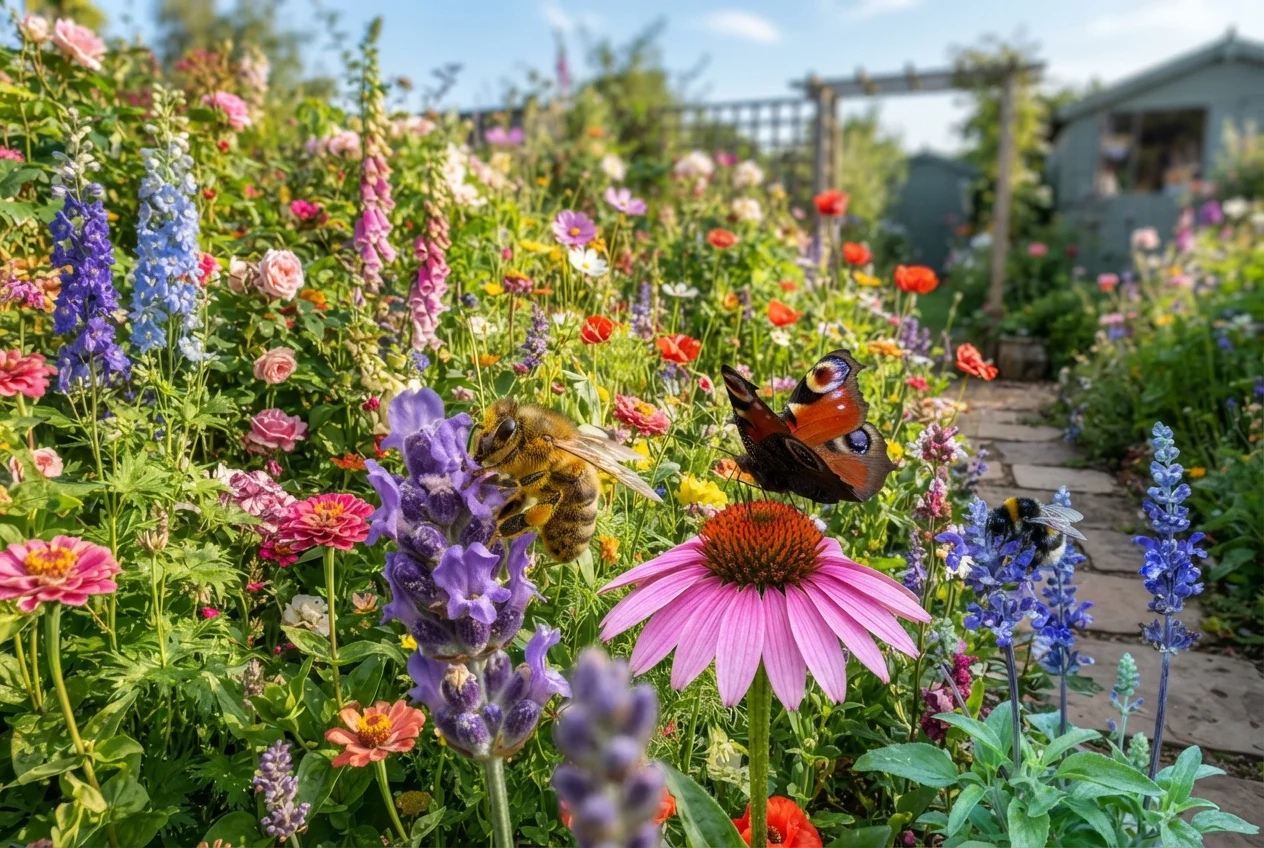 Espécies polinizadoras ajudam o jardim a florir 