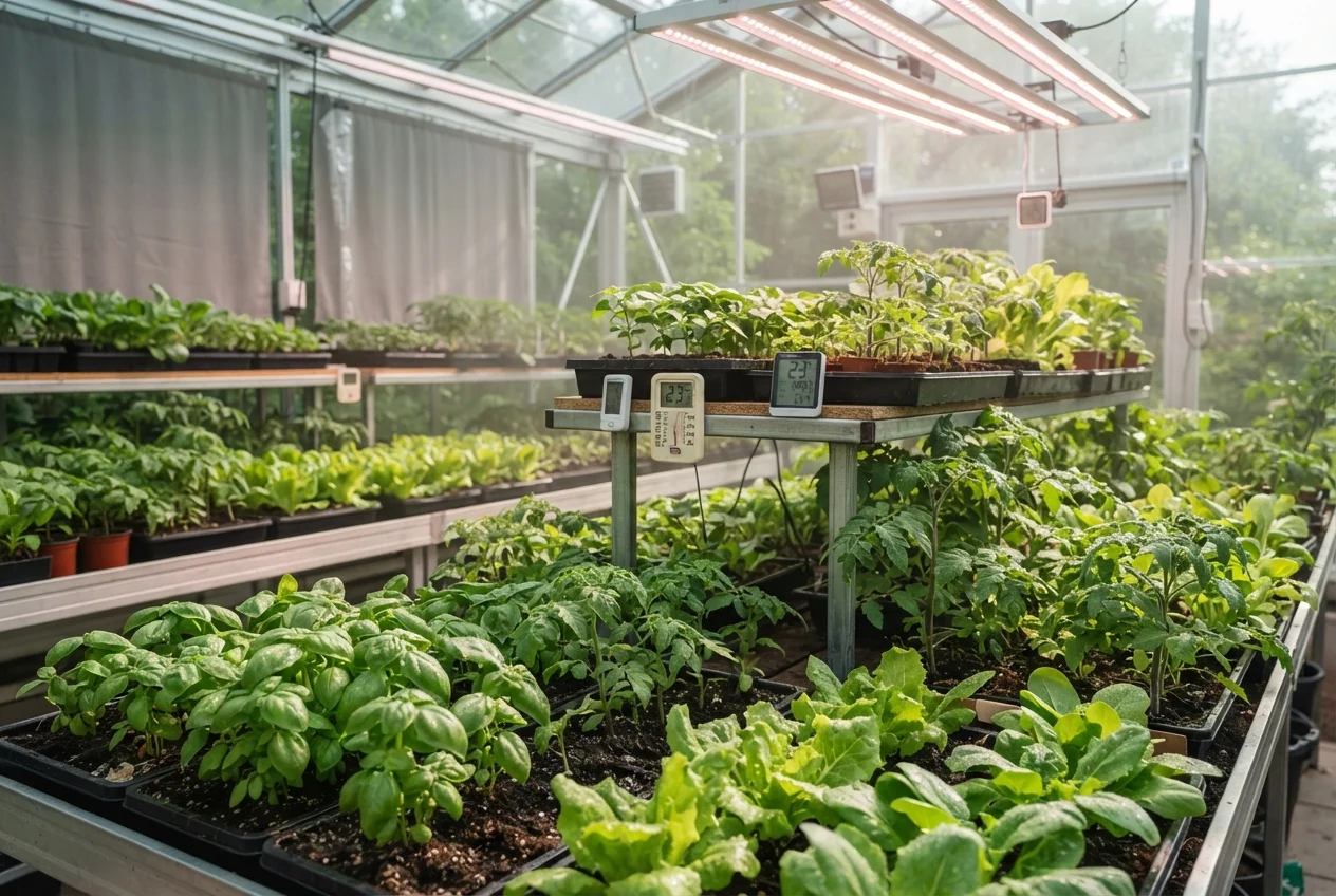 Luz e temperatura ideais para o cultivo 