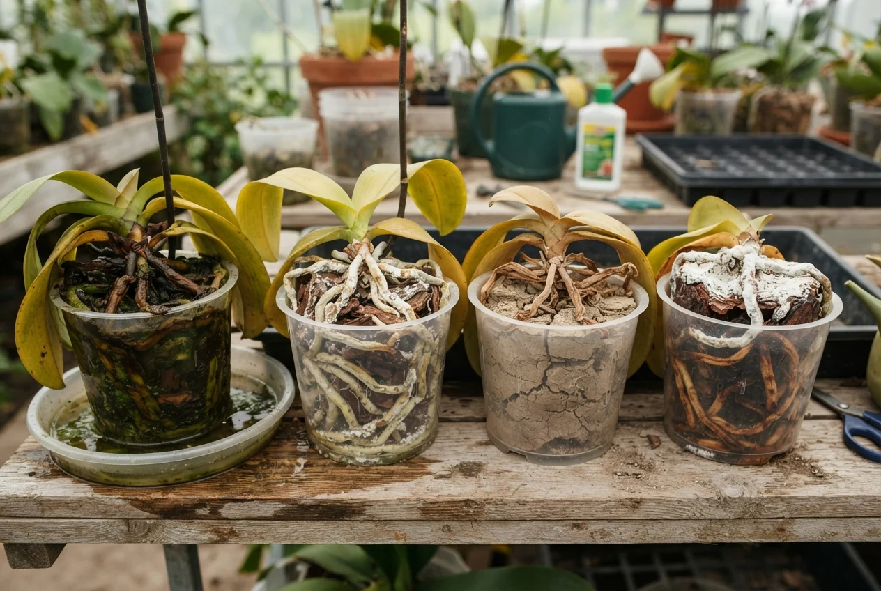 Erros comuns que queimam as raízes das orquídeas | Plantas para Curar Erros comuns que queimam as raízes das orquídeas como cuidar de orquídea