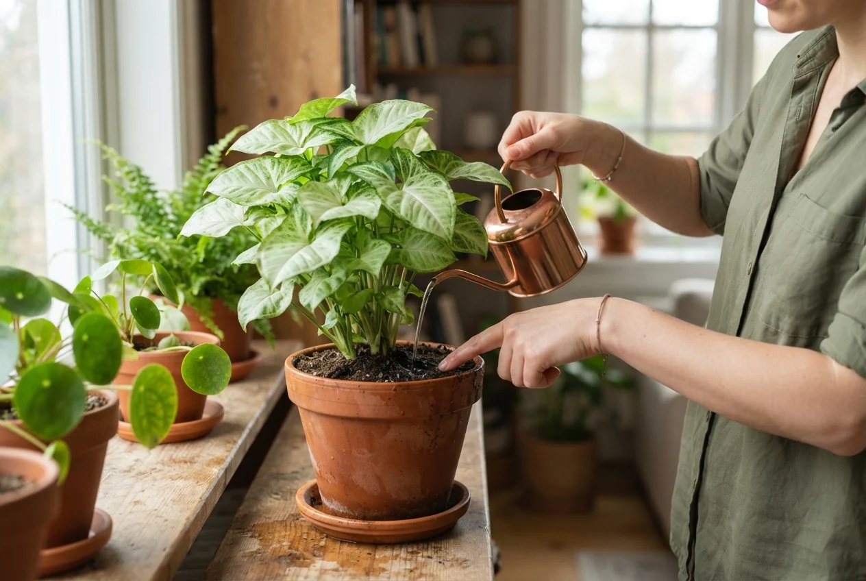 Como cuidar de singônio na rotina de rega | Plantas para Curar Como cuidar de singônio na rotina de rega como cuidar de singônio