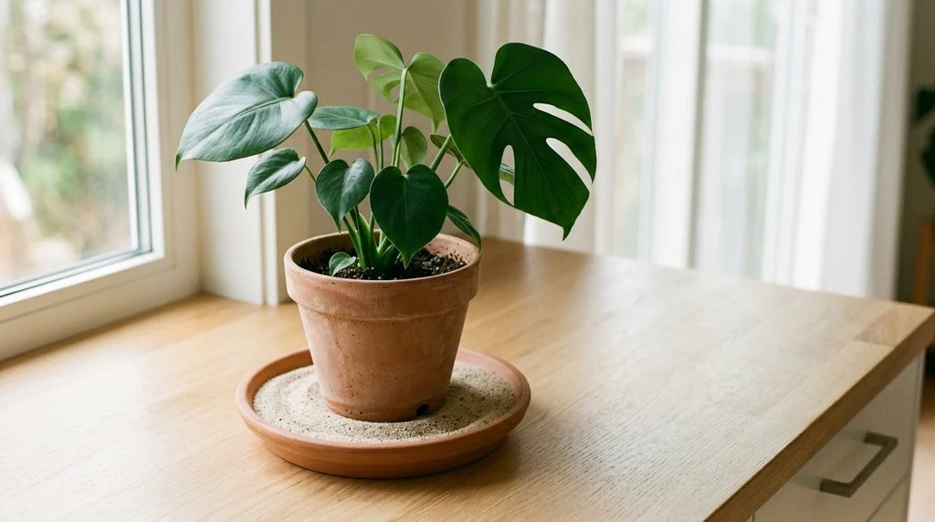 Costela De Adao Toxica Vaso Prato Com Areia