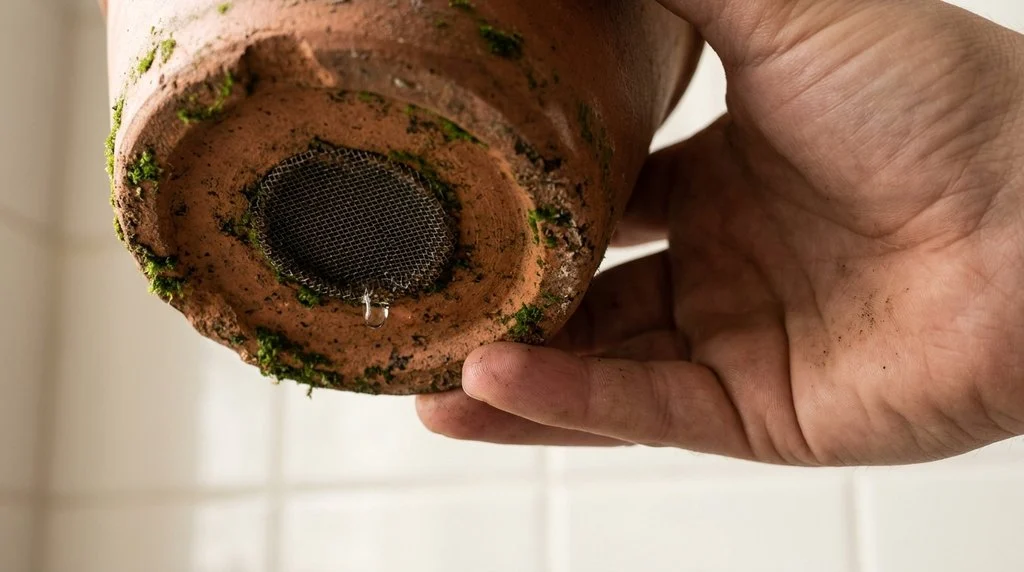 Vaso Para Planta No Banheiro Furo De Drenagem